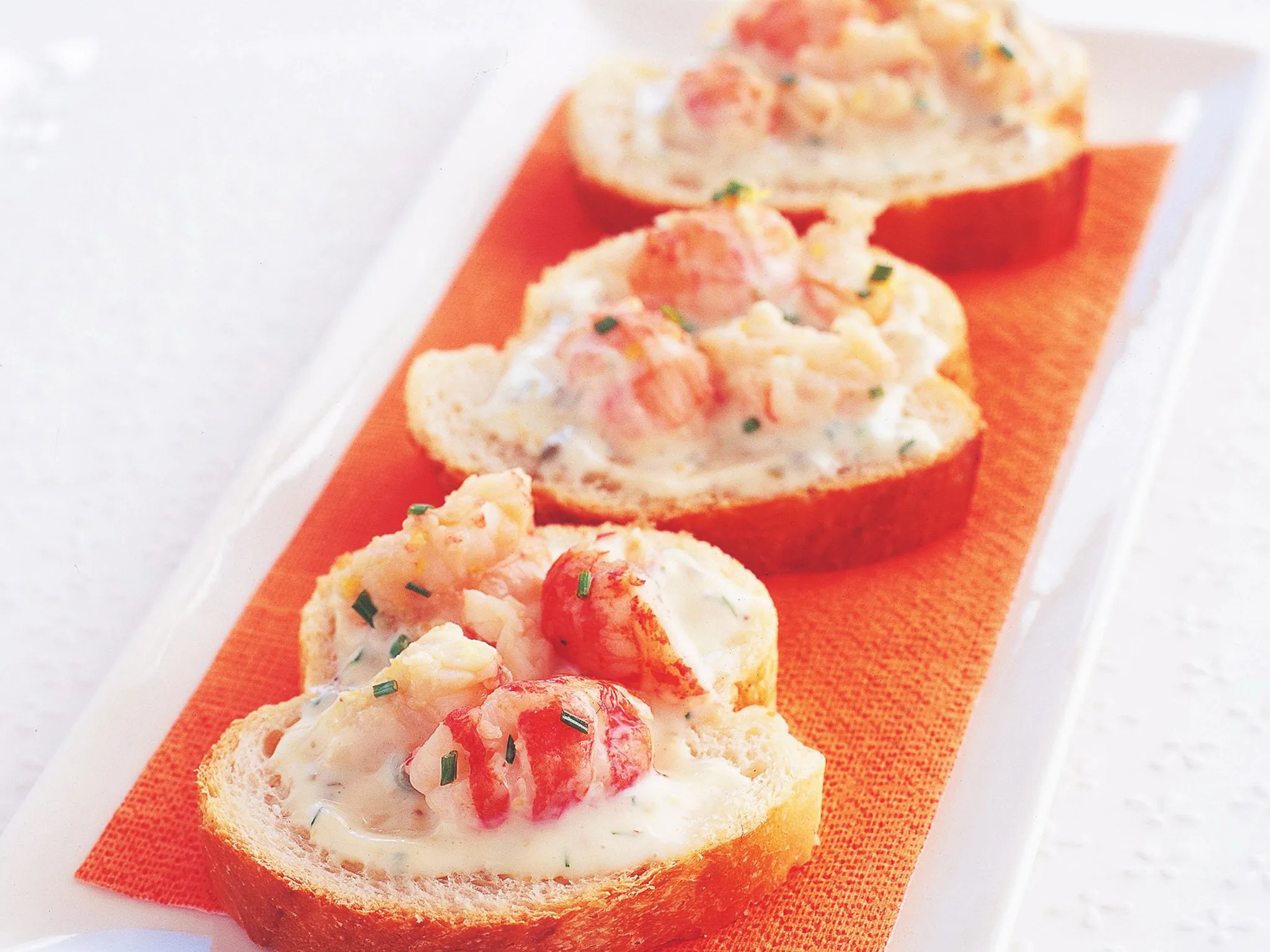 yabbies with remoulade on baguette