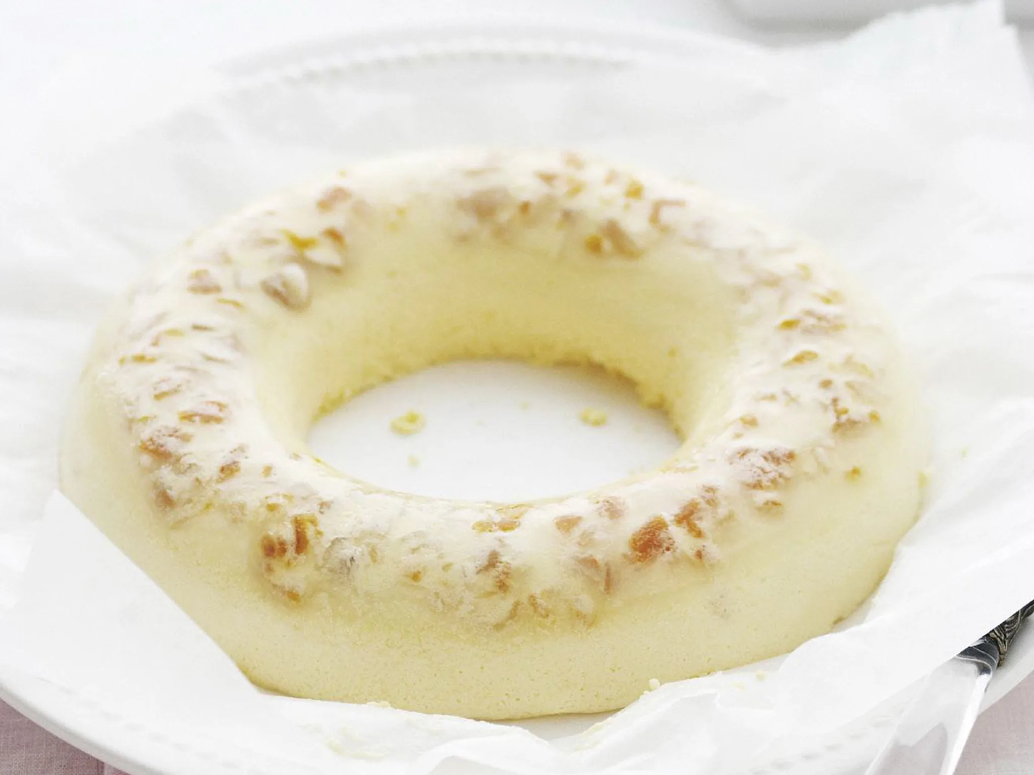 glacé ginger and peach mousse