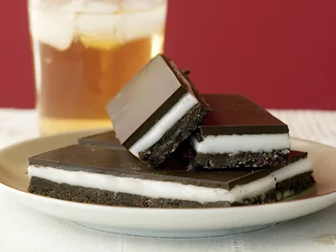 chocolate peppermint slice