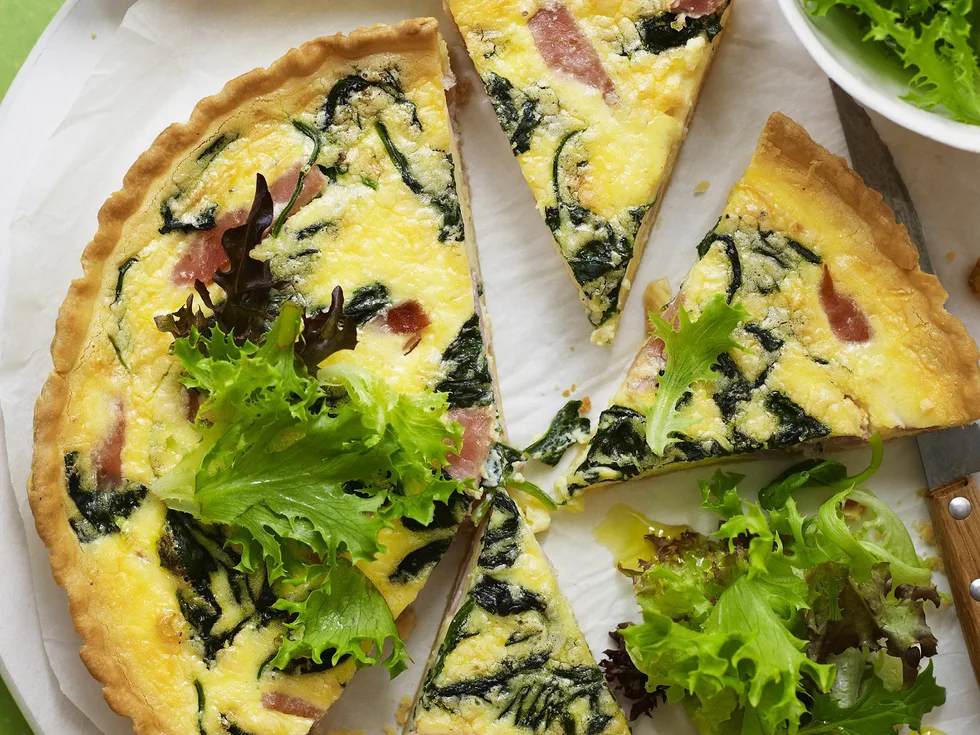 ham and spinach quiche