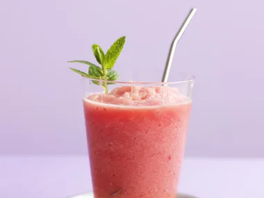 watermelon and berry frappé