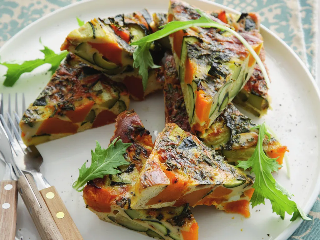 roast vegetable frittata