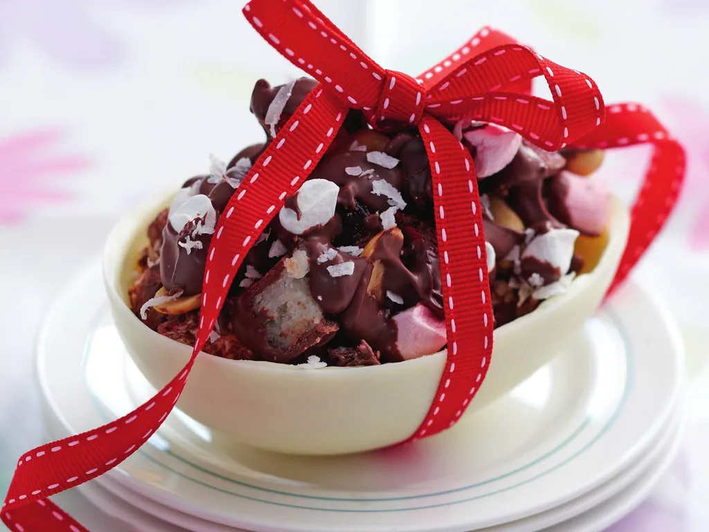 Chocolate rocky road eggs