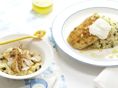 spiced moroccan fish with couscous