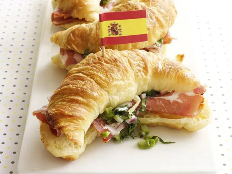 asparagus and coppa salad bites