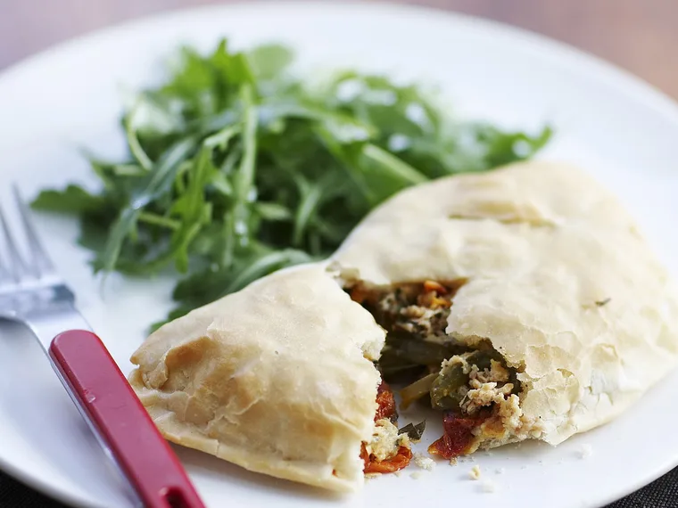 Ricotta and herb calzones