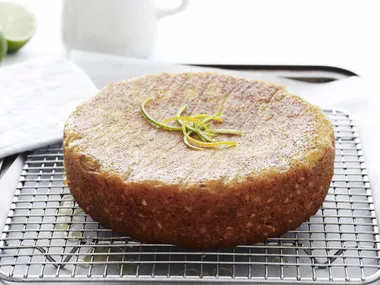 citrus almond syrup cake