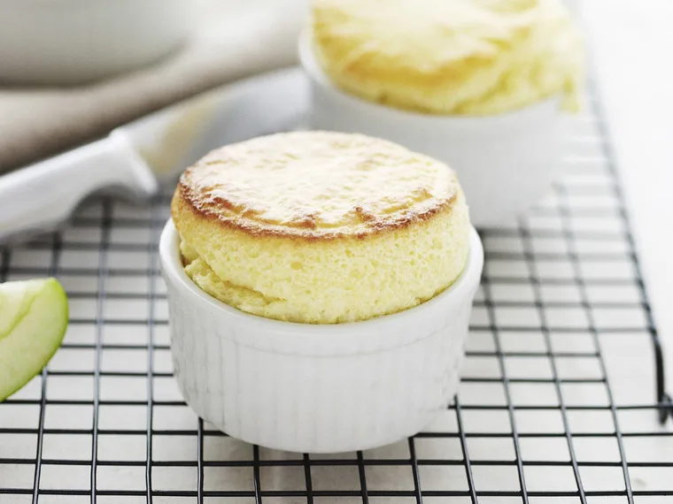 fresh apple souffl&eacute;s