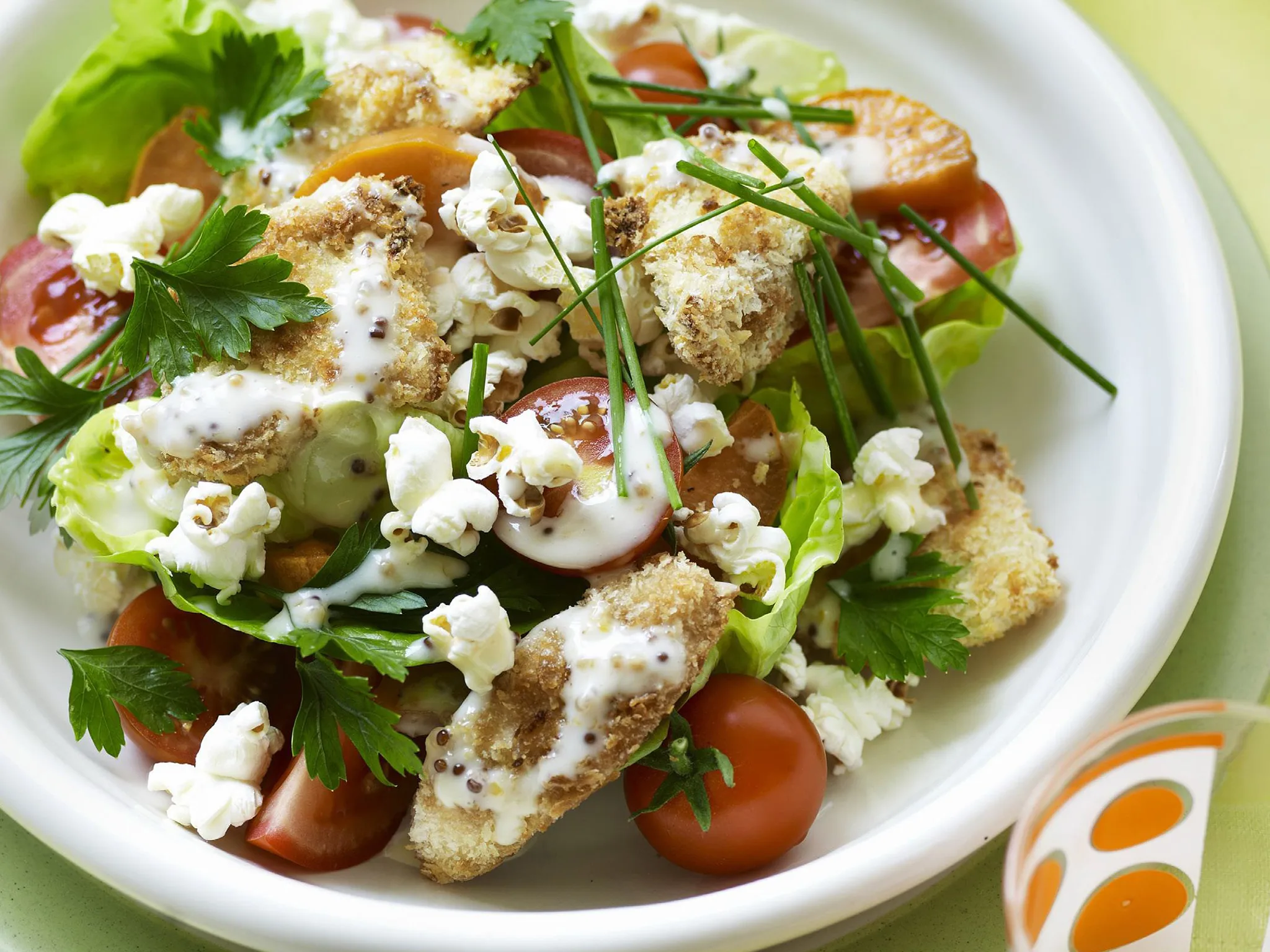 chicken popcorn salad