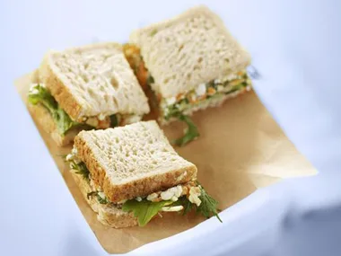 cheese and salad sandwich