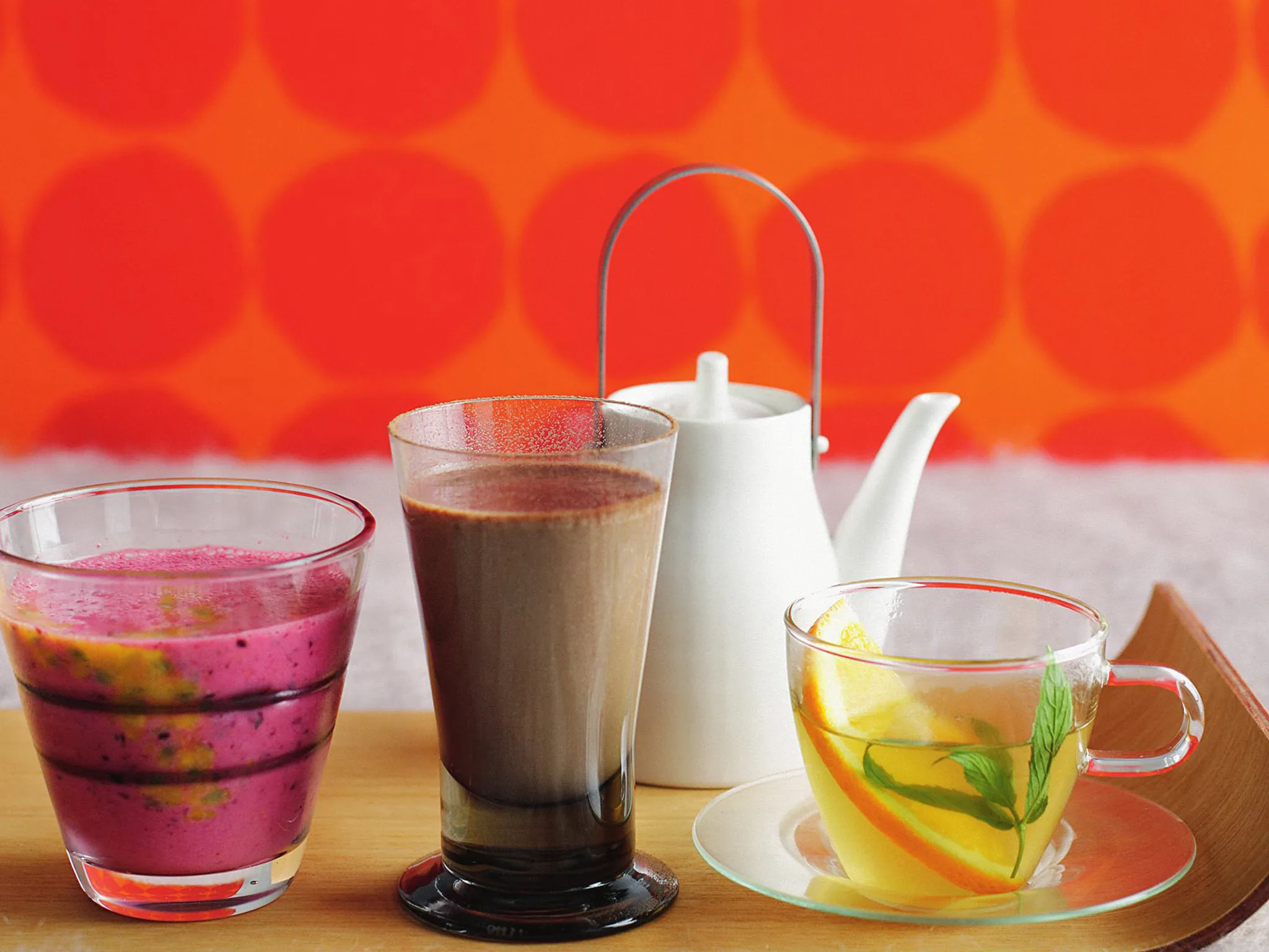 Hot mocha & banana smoothie