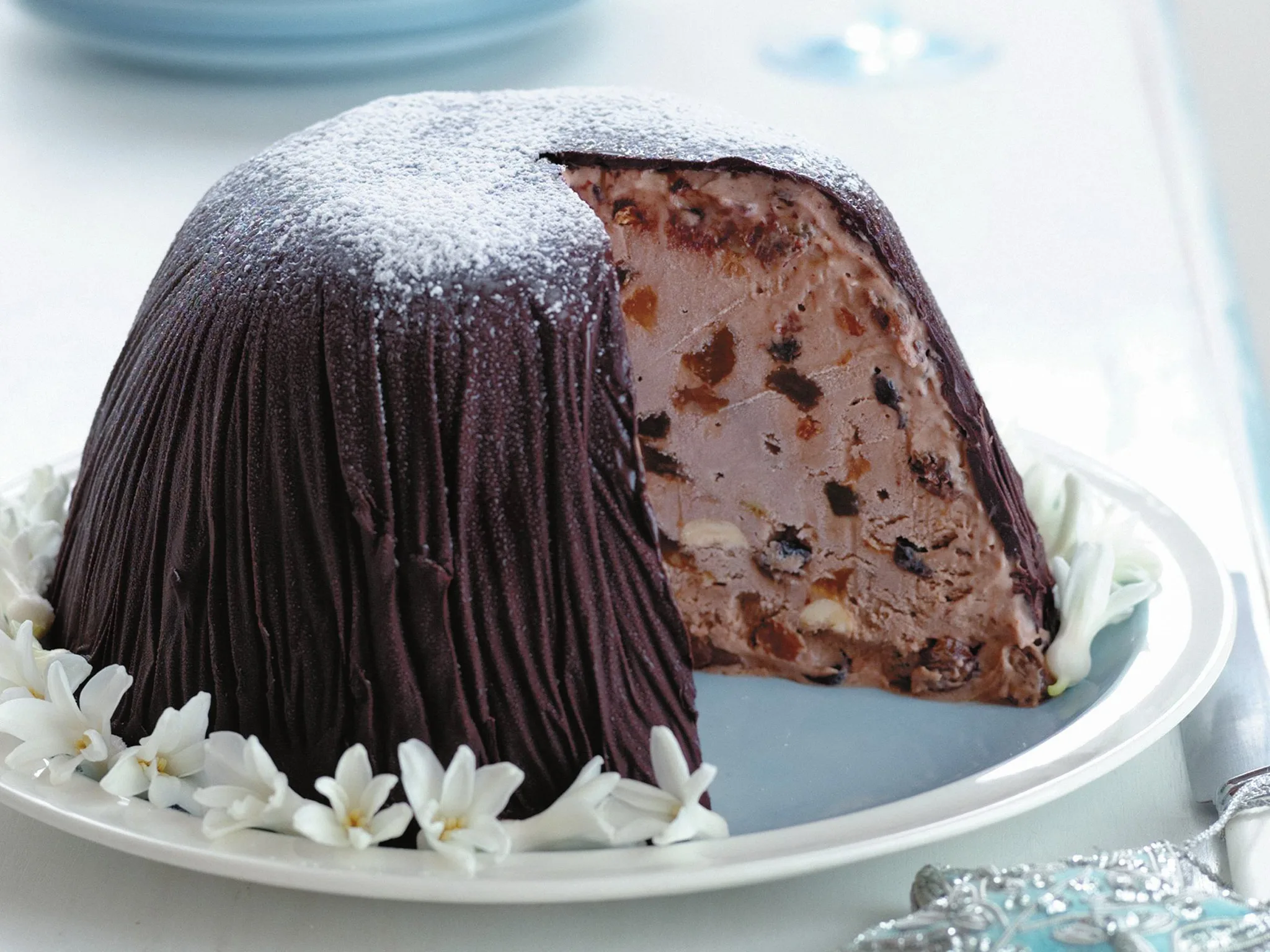 frozen christmas pudding