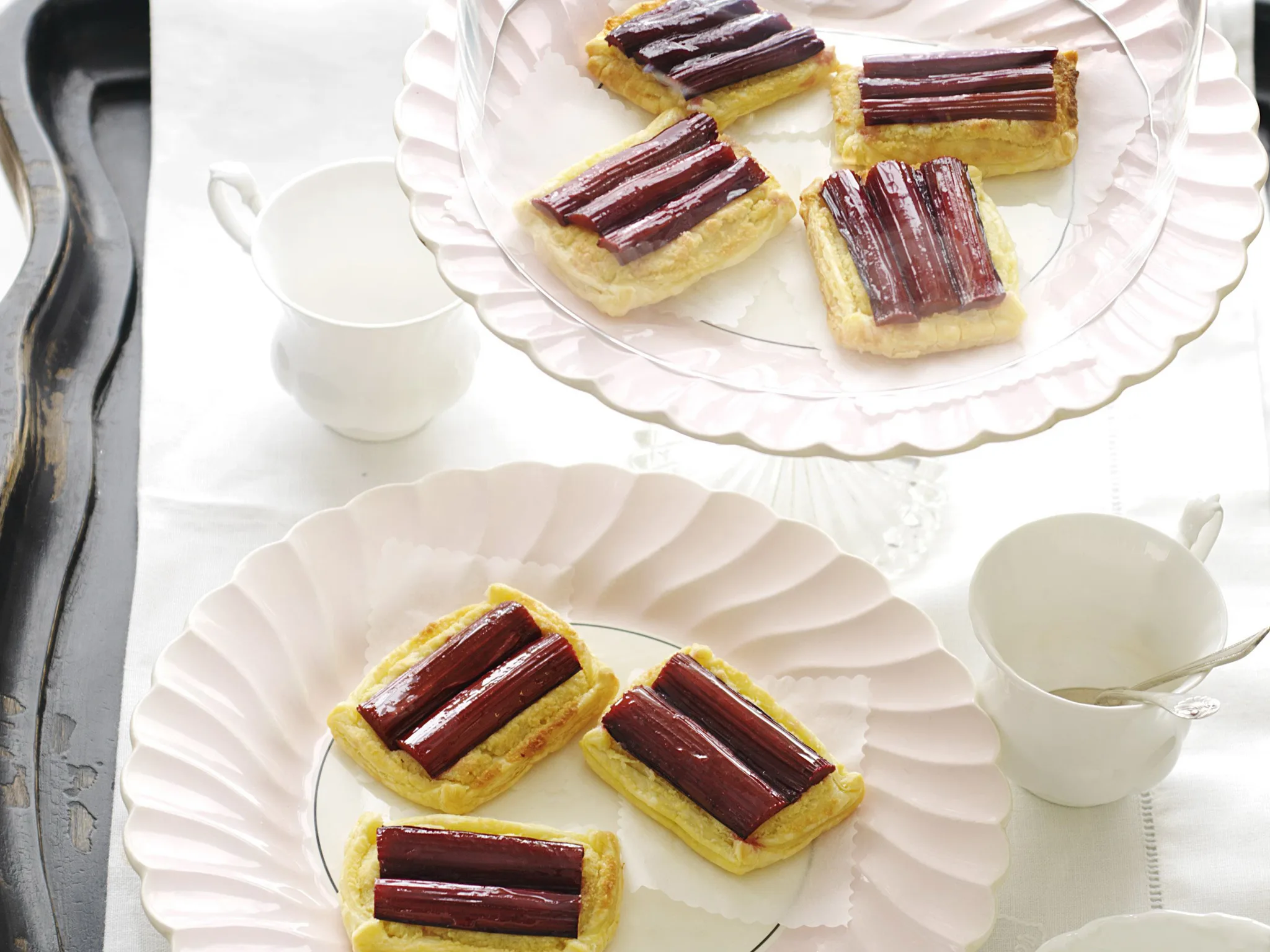 RHUBARB FRANGIPANE TARTS