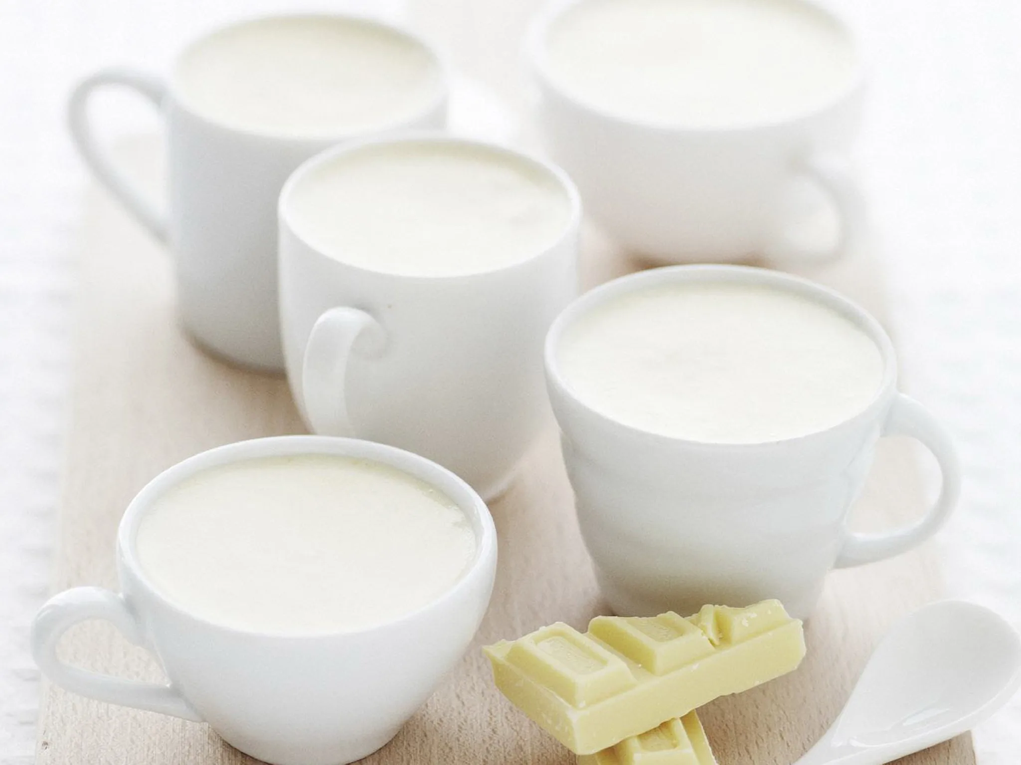 white chocolate mousse