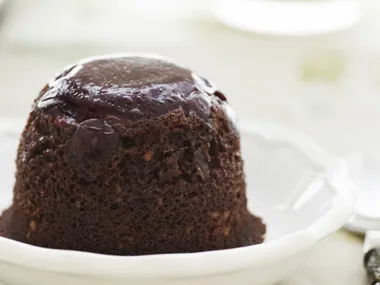 black forest upside down puddings