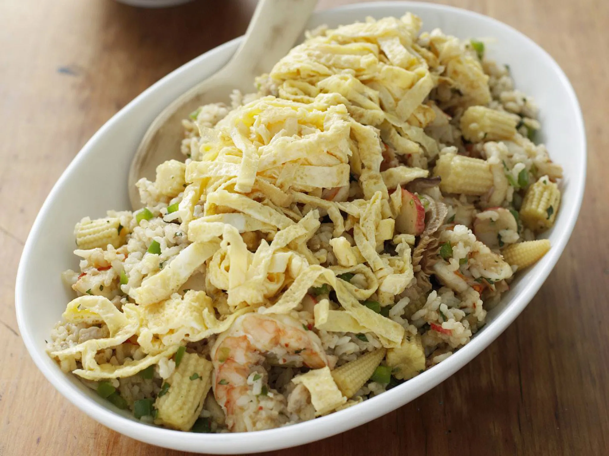 fried rice with prawns