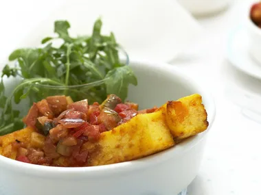 cheesy pumpkin polenta fingers