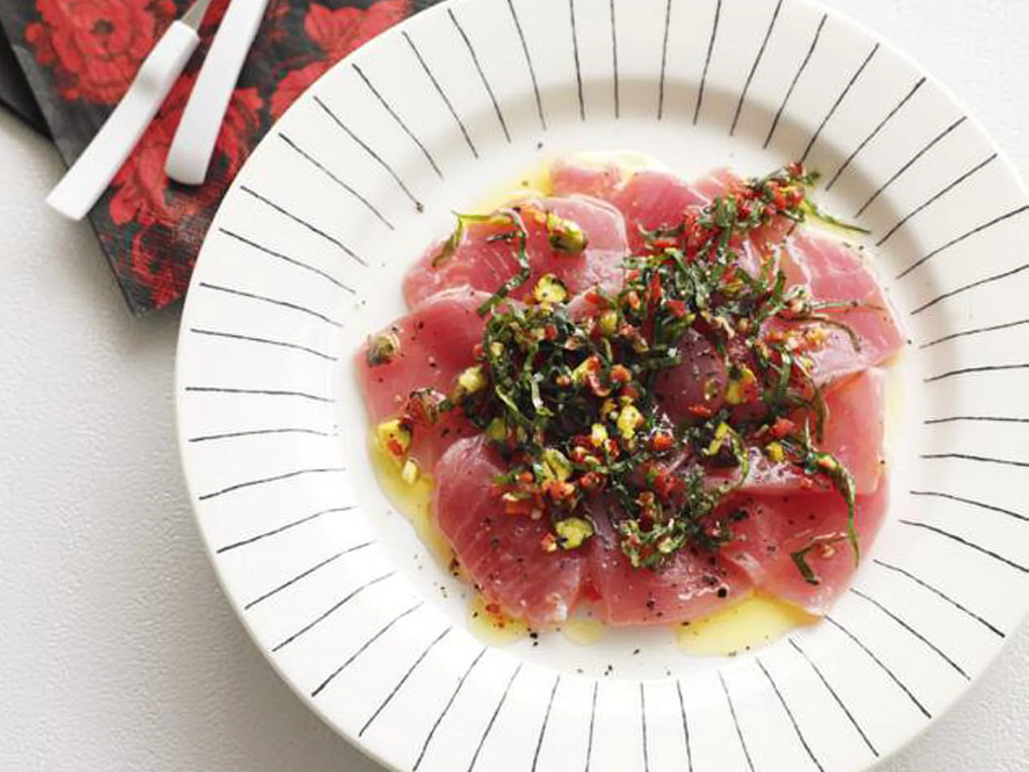 tuna carpaccio