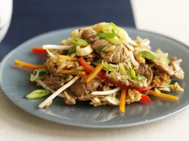 Quick pork fried rice