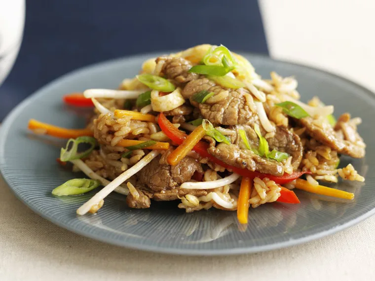 Quick pork fried rice