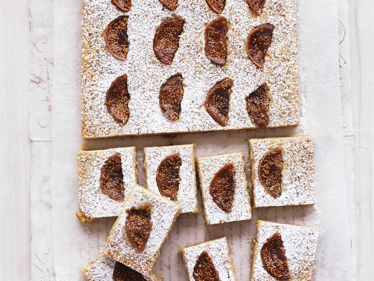 FIG AND WALNUT Friand Slice