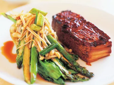 grilled tofu steaks with asian vegetables