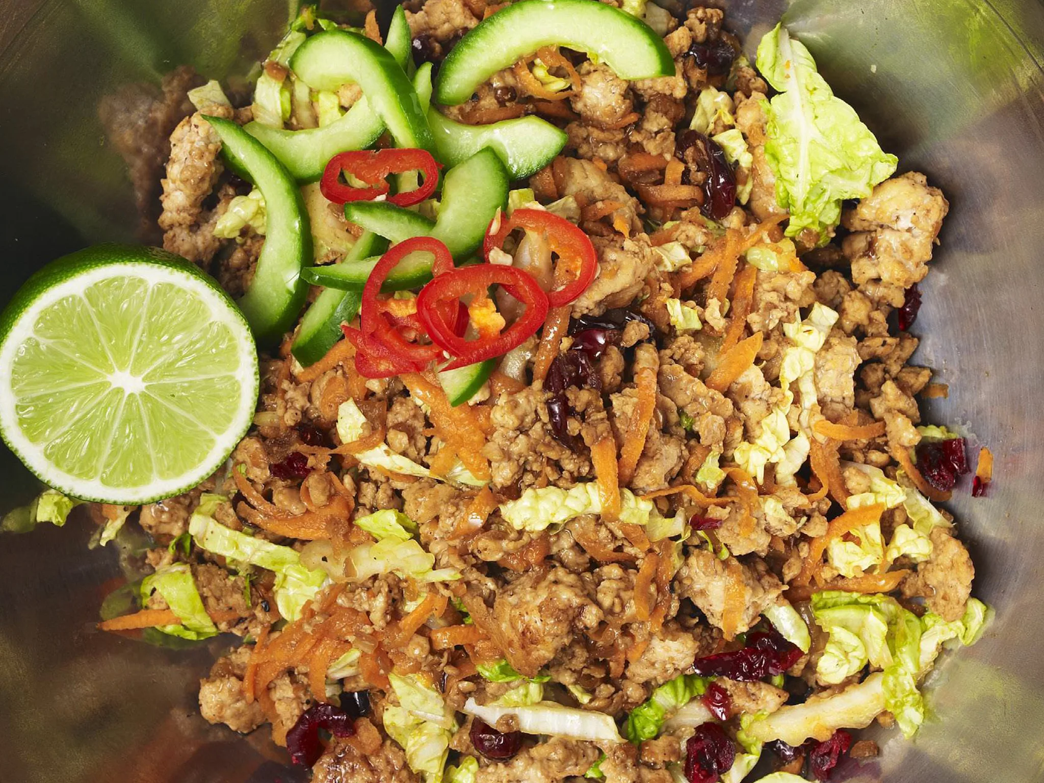 TURKEY LARB WITH CRANBERRIES