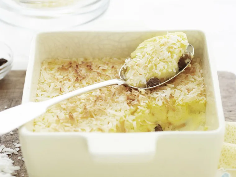 coconut bread pudding