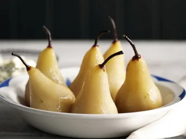 Glazed pears