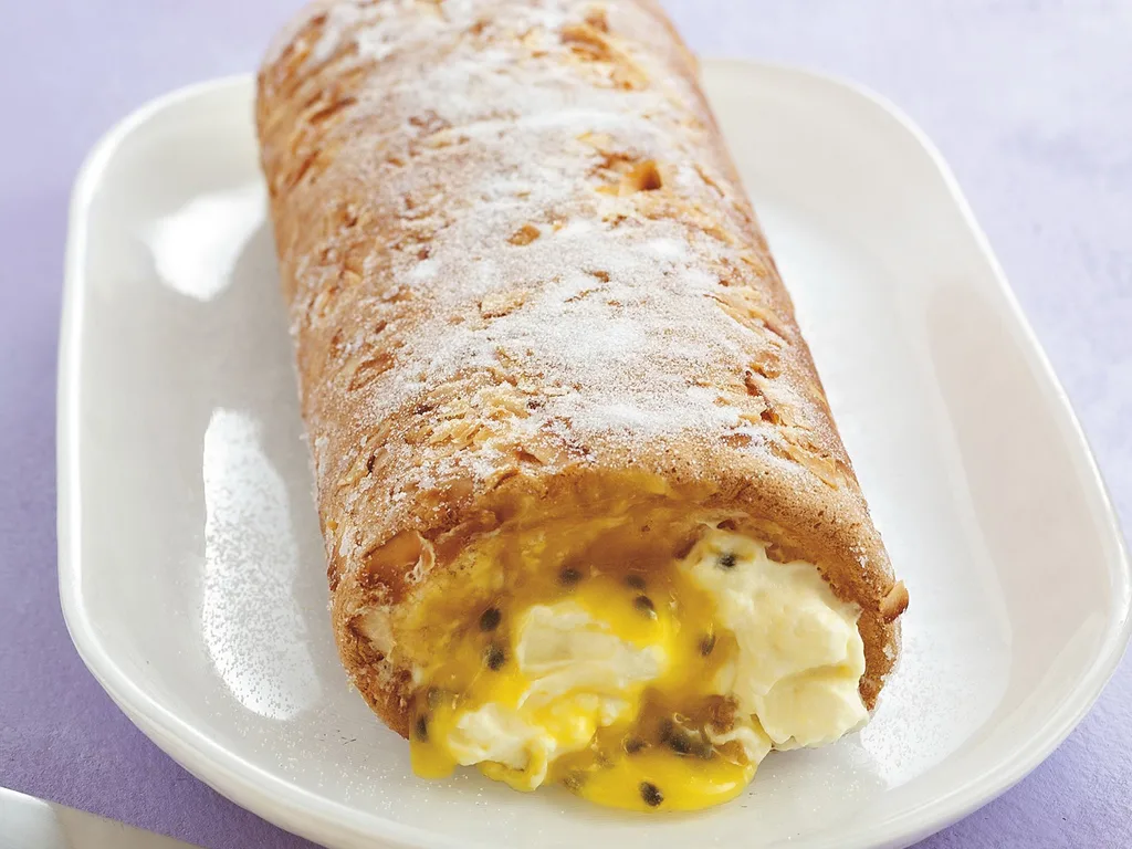 passionfruit sponge roll