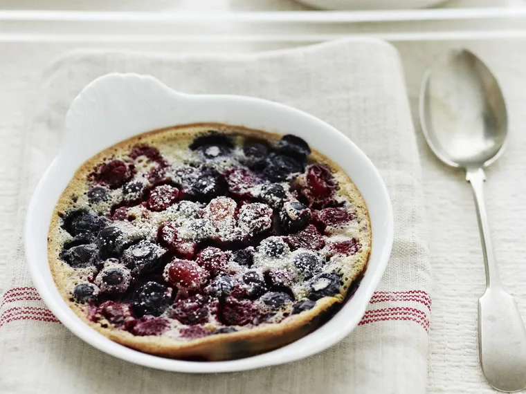 summer berry clafoutis