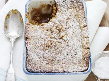 ginger and orange self-saucing pudding