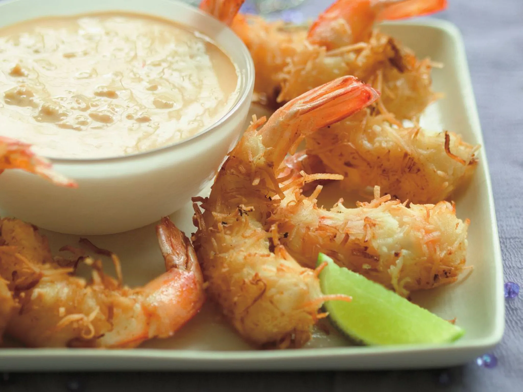 lime and coconut prawns