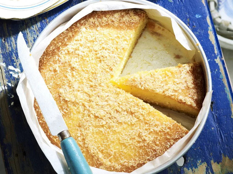 COCONUT AND Lemon Syrup Cake