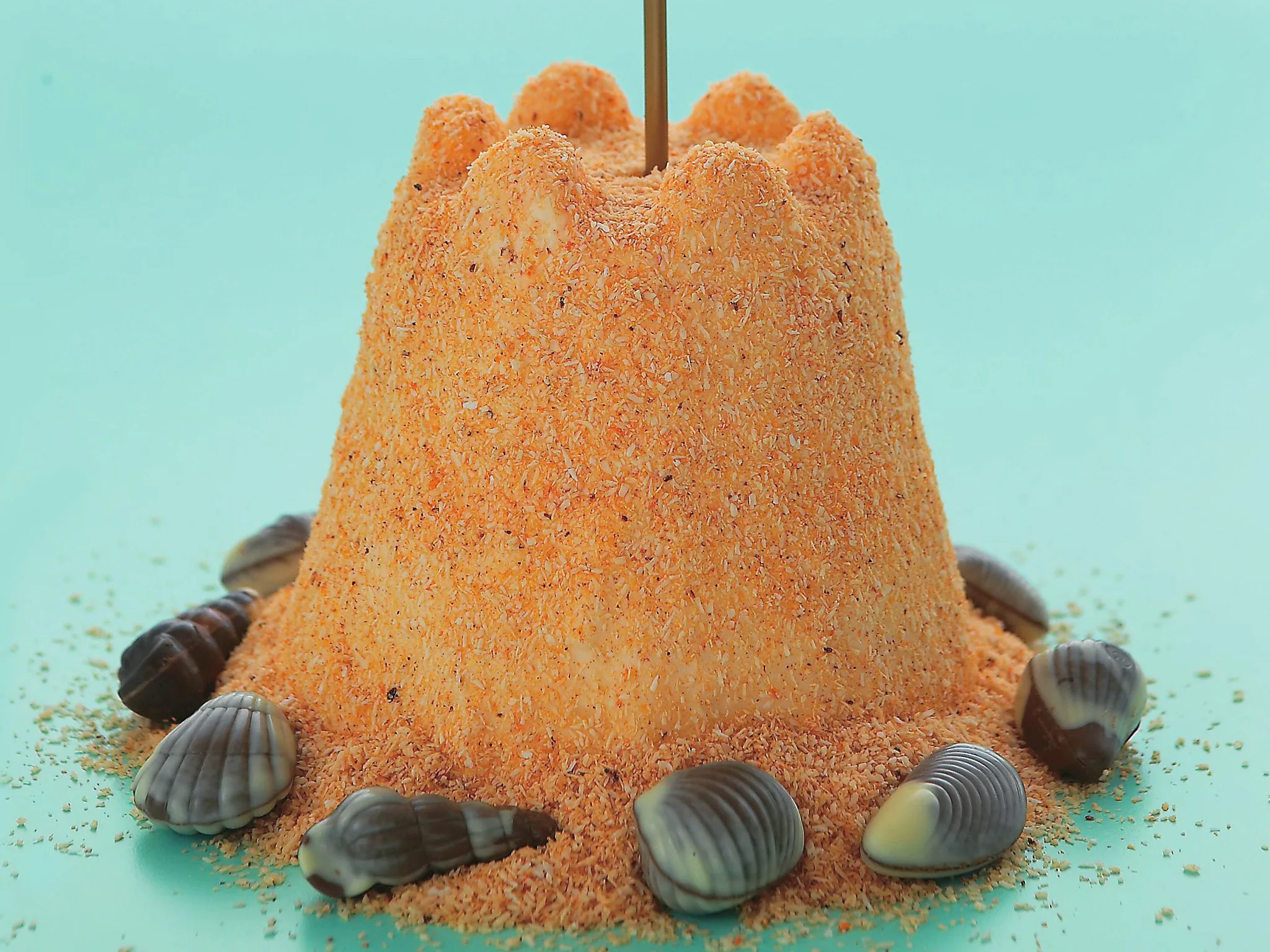 sand castle ice-cream cake