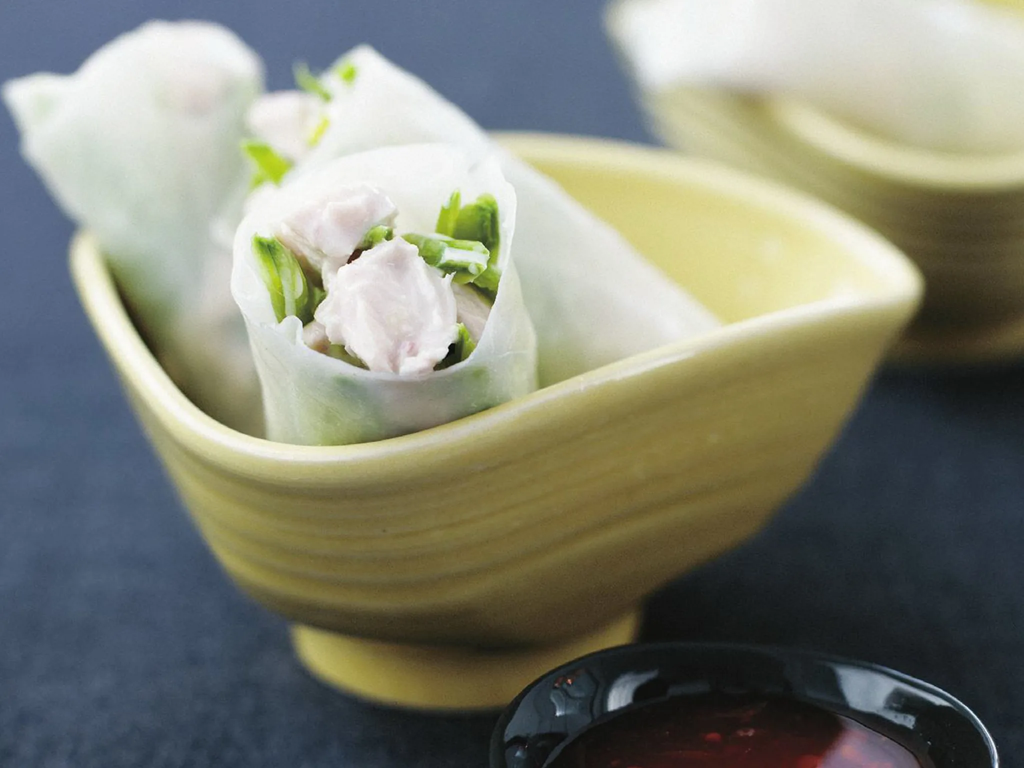 coconut chicken vietnamese summer rolls