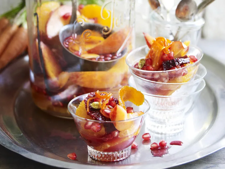 fruit salad with middle-eastern flavours