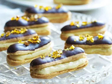 mini french éclairs with praline