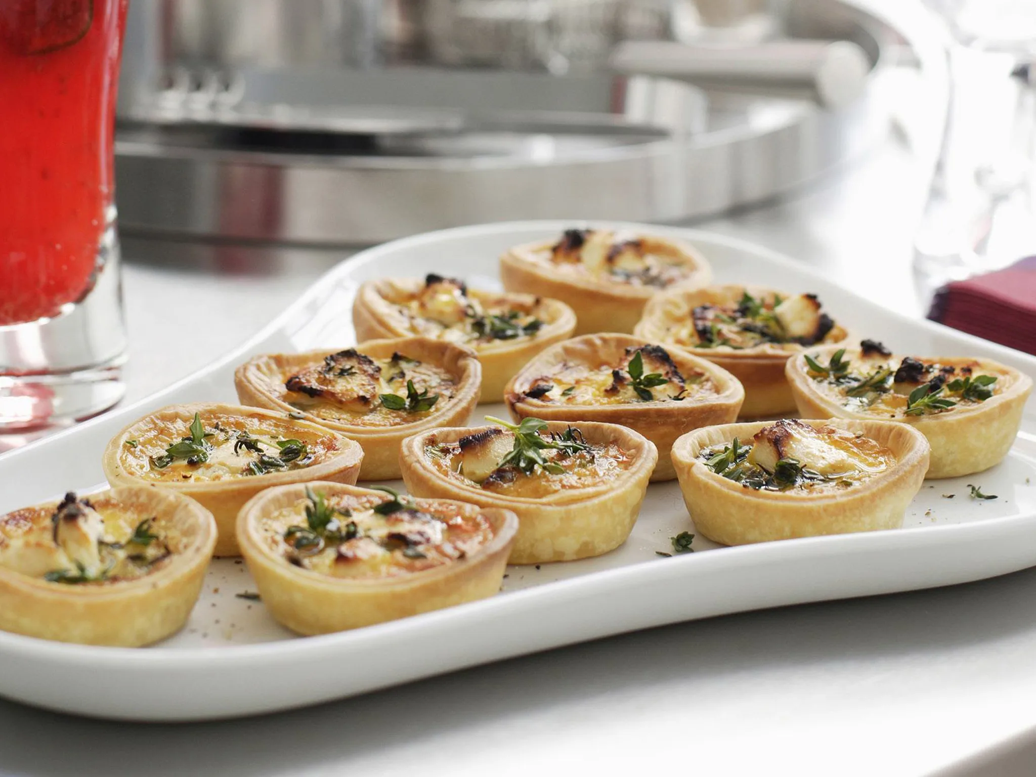 goat cheese and asparagus tarts