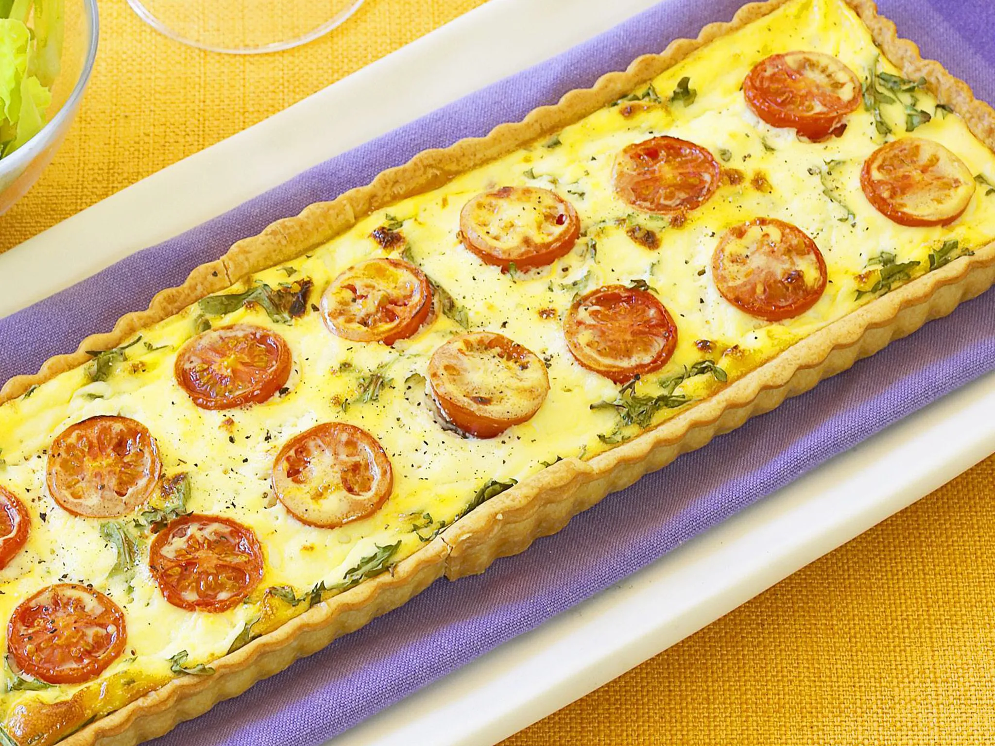 TOMATO, ROCKET AND RICOTTA TART