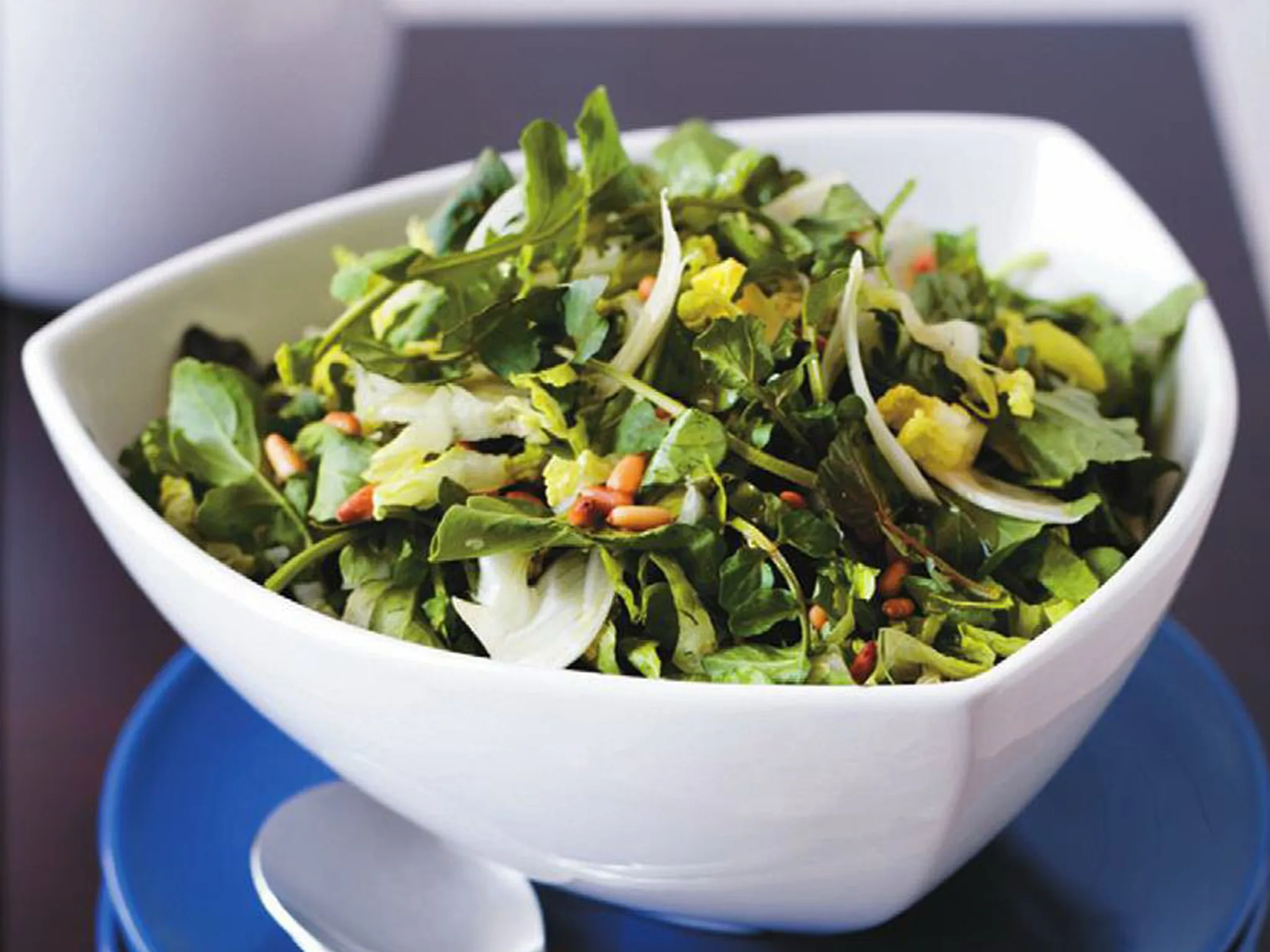 green salad with fennel & herbs