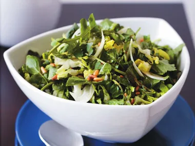 green salad with fennel & herbs