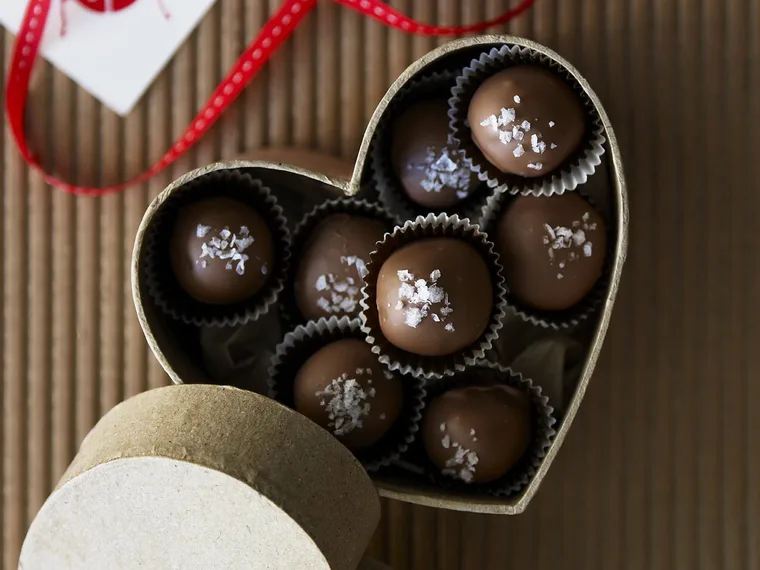 salted caramel truffles