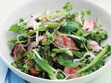 Thai pork salad with kaffir lime dressing