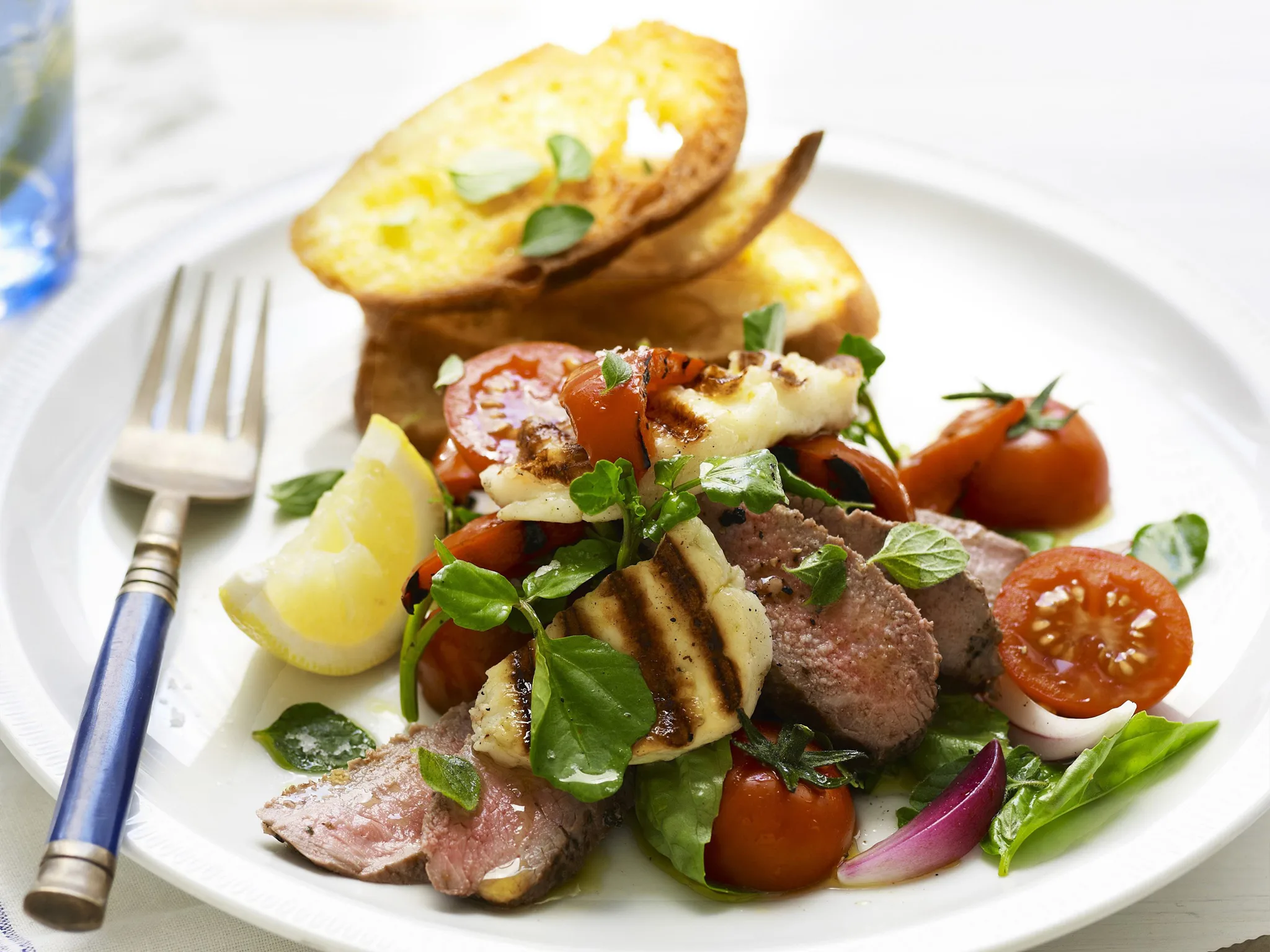 big greek lamb salad