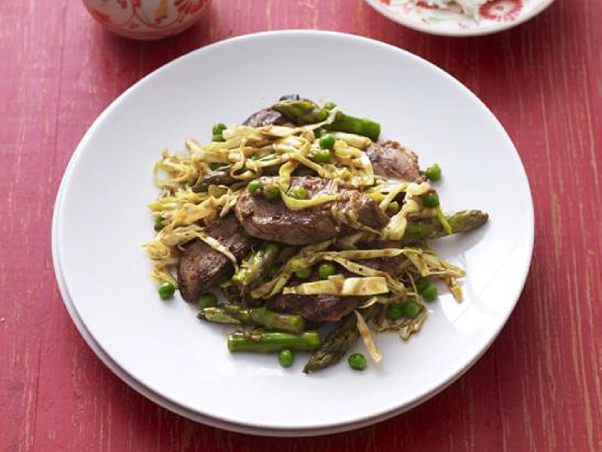 SICHUAN DUCK WITH ASPARAGUS