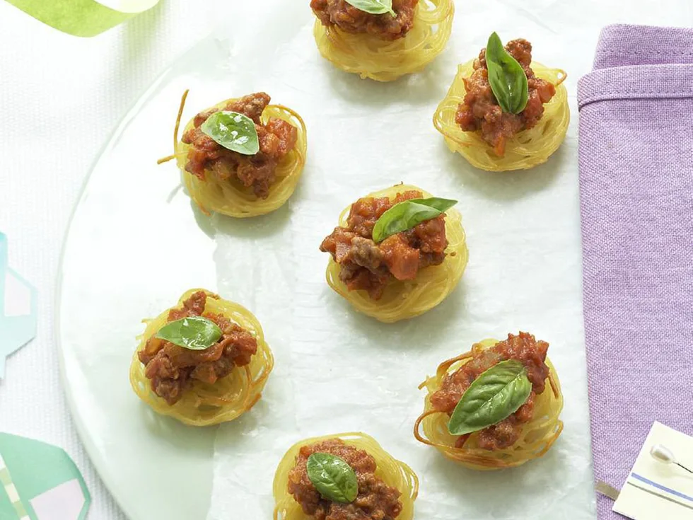 spaghetti bolognese baskets