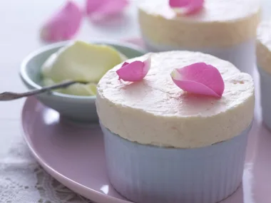 rosewater soufflés