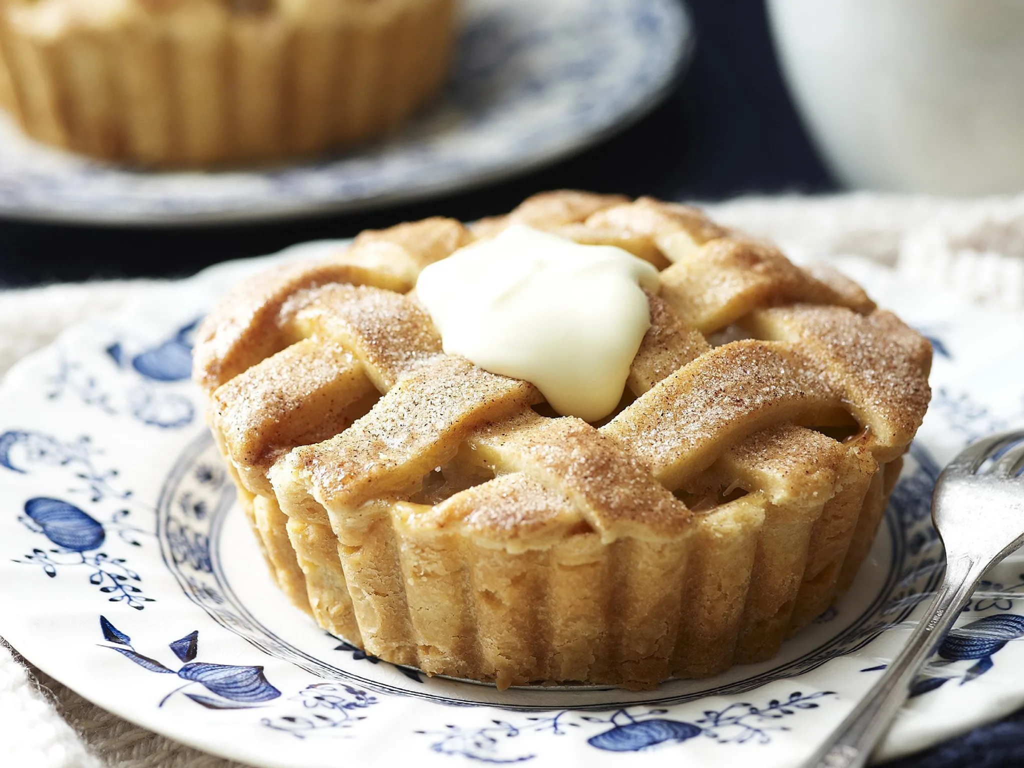 PEAR AND CINNAMON SUGAR Lattice Pies