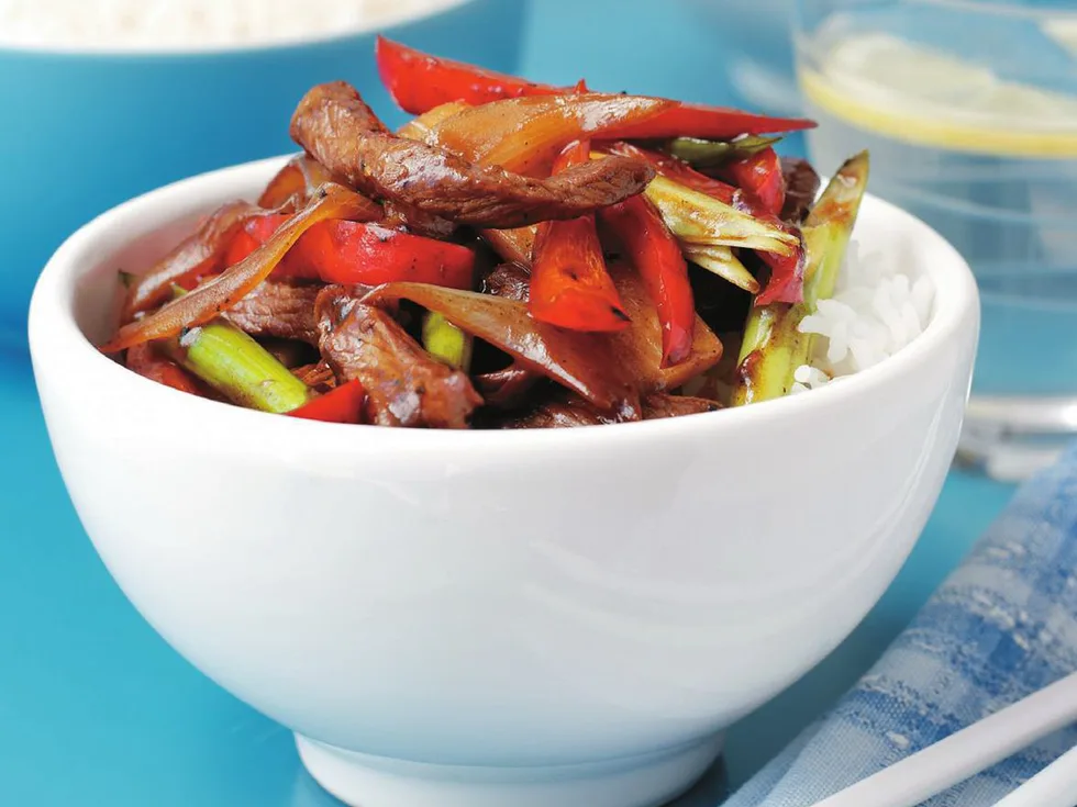 mongolian lamb stir-fry